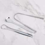 Gratte langue Pro en acier inoxydableensemble, soins bucco-dentaires langue – Image 4