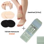 ZeenFoot (4 Pcs) + 1 kit de manucure